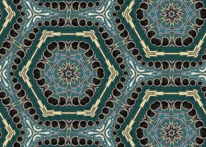 Geometric patterns symbolizing a wellness journey